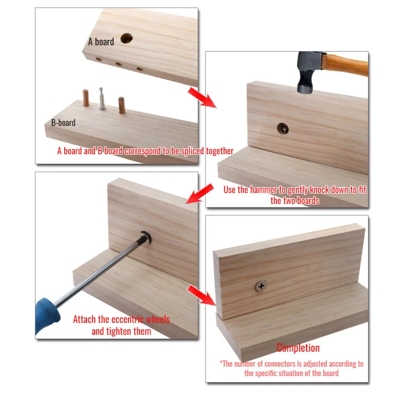 Woodworking Hole Opener 3-1punching Locator Panel Furniture Hole Opener Connector Round Wood Tenon Positioning Drilling Tool