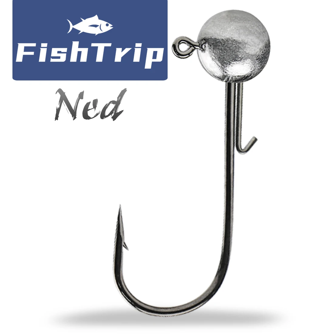 FishTrip Ned têtes de gabarit crochet de pêche 2g ~ 17g leurres souples crochets de ver tête de gabarit sans mauvaises herbes pour l'eau douce et l'eau salée