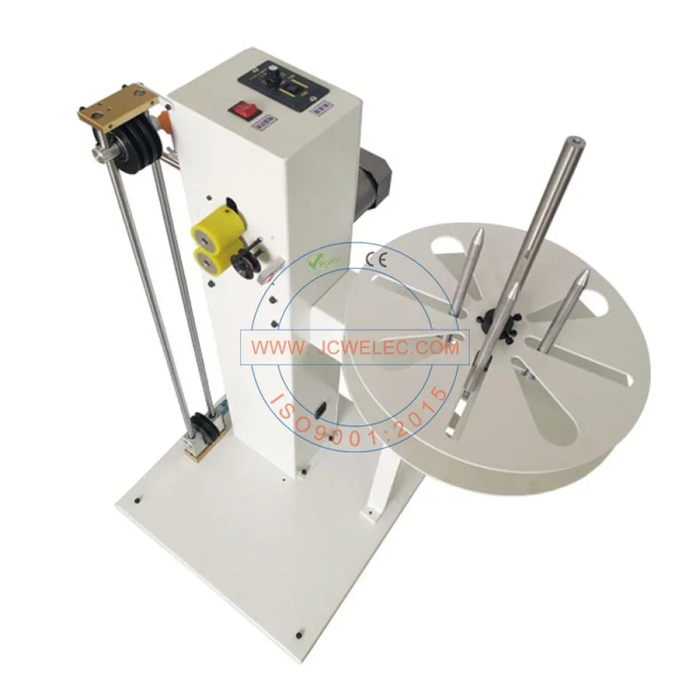JCW-WP01 15kg Automatic Cable Trough Feeder 120W Multi-purpose Wire Spooling Machine
