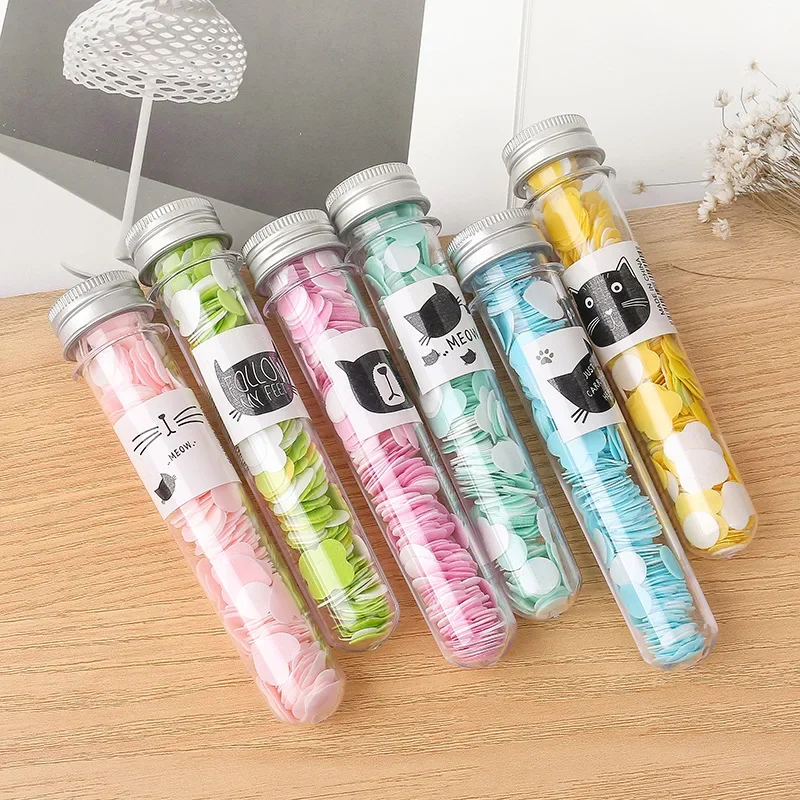 Portable Soap Flowers Soap Tablets Random Paper Hand Washing Travel Disposable Paper Tablets Test Tube Bottles Soap