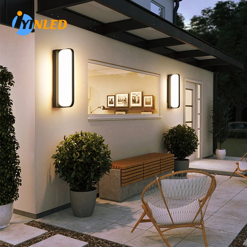 

Simple Corridor Light Fixture IP65 Waterproof External Wall Mounted Lamps Outdoor Wall Lamp for Garden Courtyard Balcony 85-265V