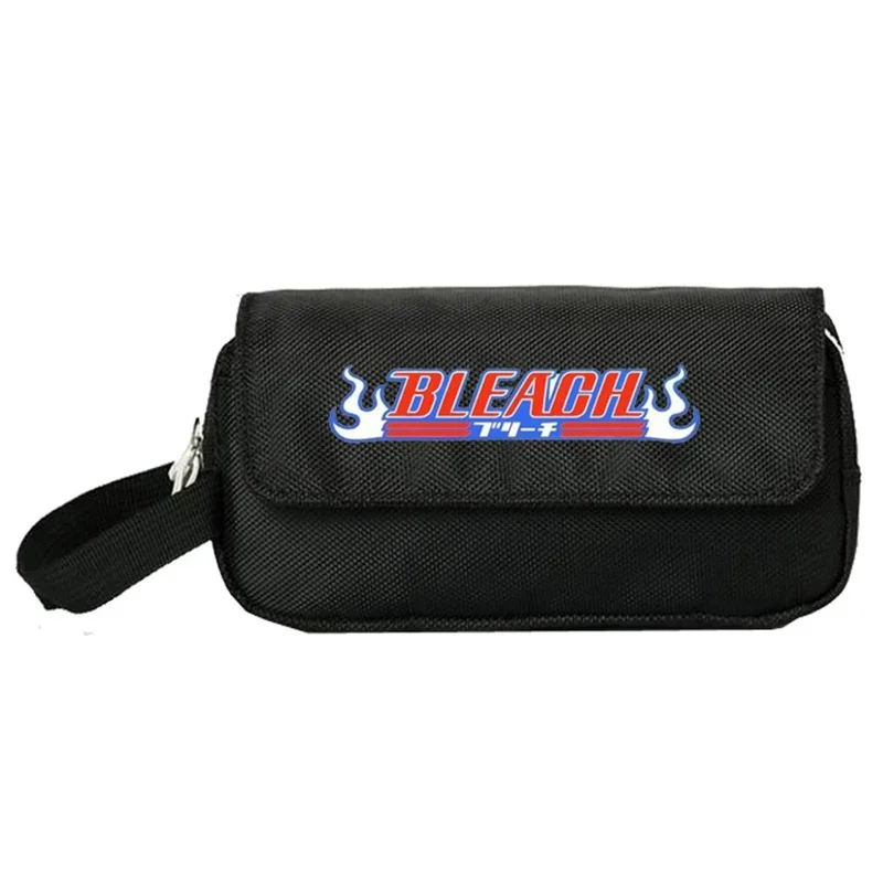 

2-слойный черный 20 × 5,5 × 9 см, отбеливатель, пенал в стиле аниме, сумка для ручек, пенал для студентов, детей, подростков, школьные принадлежности для девочек и мальчиков