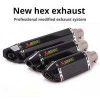 Kpr150 Horizon 350r3r25 Gsx Ninja250z400 Huanglong 300 Modified Small Hexagonal Exhaust Pipe Model Universal Modification Parts