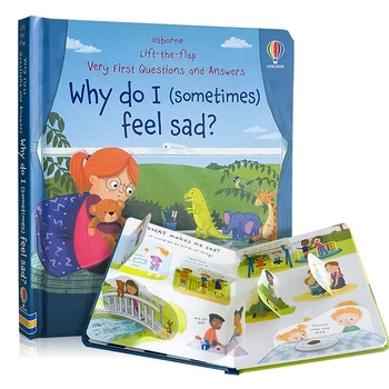 Allereerste Vragen En Antwoorden: Waarom Voel Ik Me Soms Verdrietig? Usborne Lift De Flap Kinderactiviteit Engels Boek Montessori