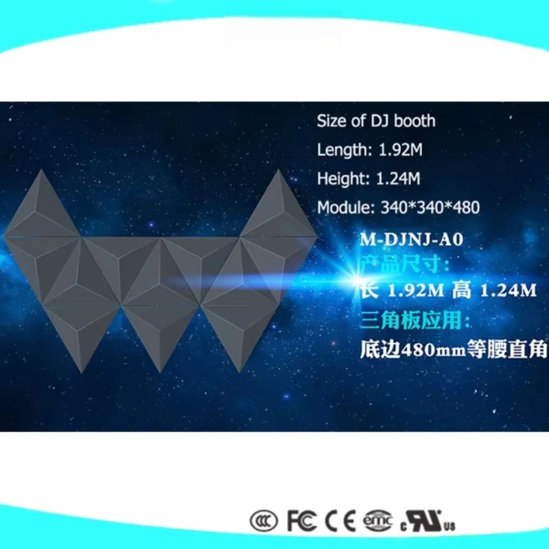 Lighting Video Display Full Color Indoor matrix Control Led Pixel Dj Booth with Screen for Stage Events Club
