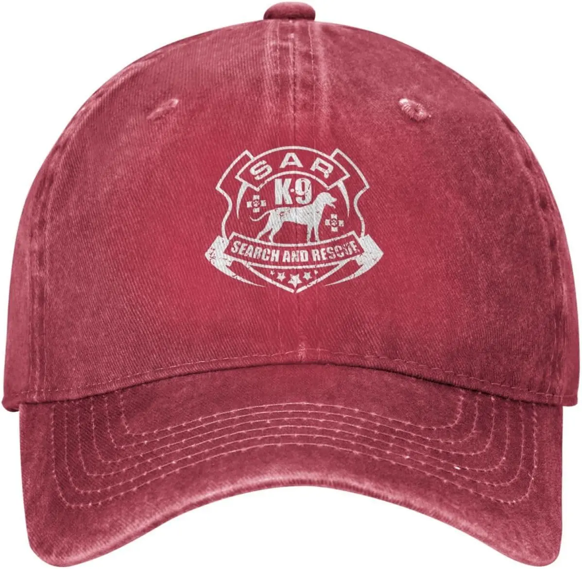 SAR K9 Search and Rescue Baseball Cap Washed Cotton Low Profile Adjustable Dad Hat Unisex
