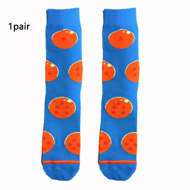 

1/5 пар мягких носков с тематикой Dragon Ball Z, модные носки с элементами Dragon Ball, коллекционные персонализированные носки средней длины для любителей аниме