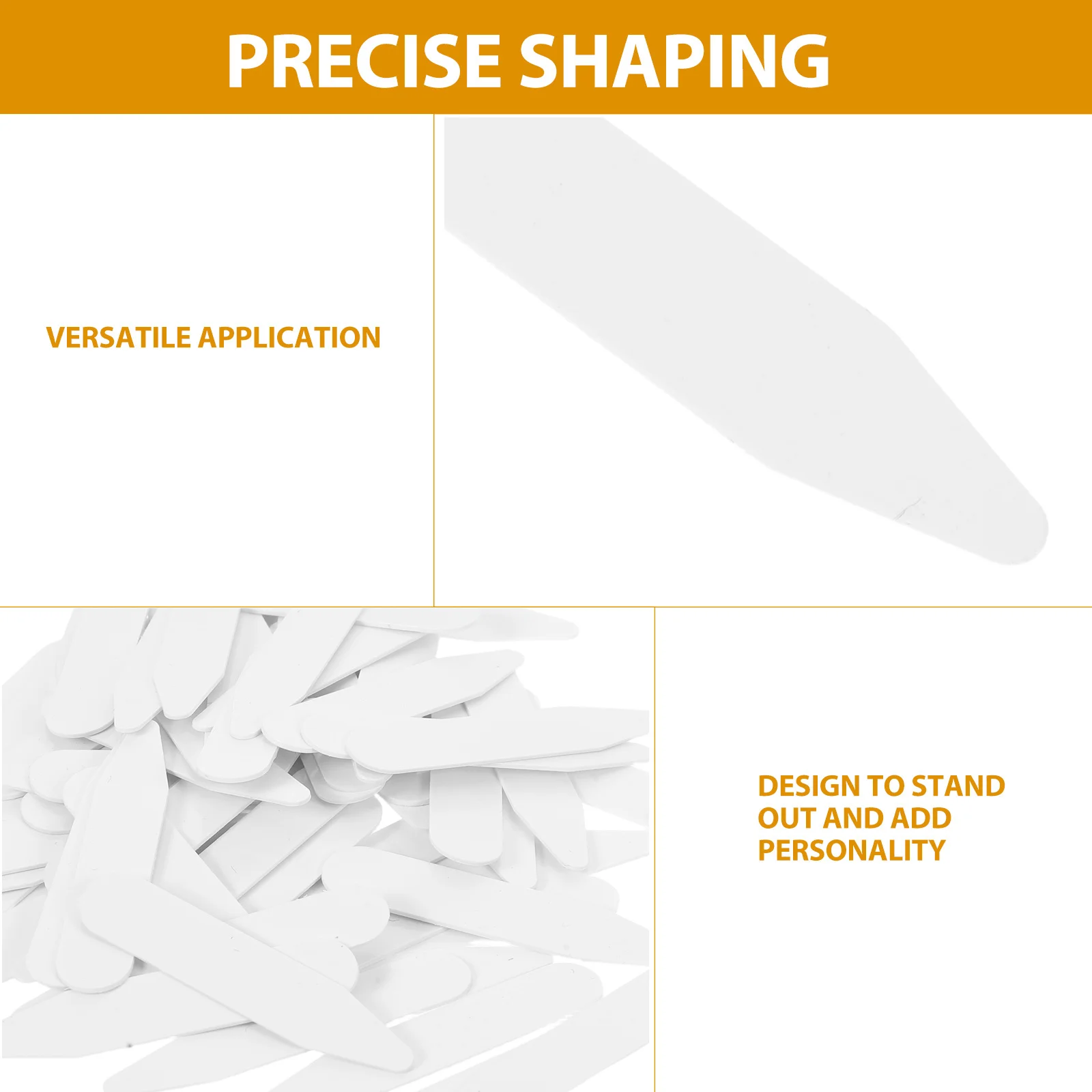 200 pçs camisa colarinho permanece inserções de plástico para homens mulheres vestido camisas suporte raciugador alisamento titular formal wear