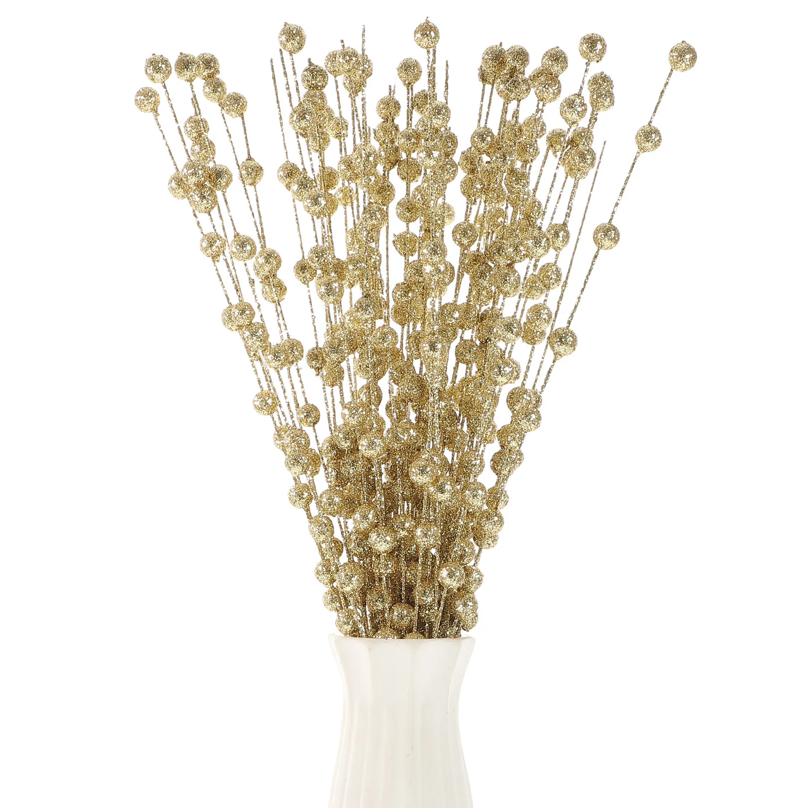 

1 Bunch Artificial Glitter Berry Branches for Christmas Tree Picks Holiday Decorations Home Party Wedding Decoration Flower