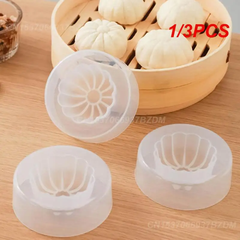 1/3PCS Chinese Baozi Mold Pastry Pie Dumpling Maker Steamed Stuffed Bun Making Mould Bun Makers Kitchen Gadgets Baking