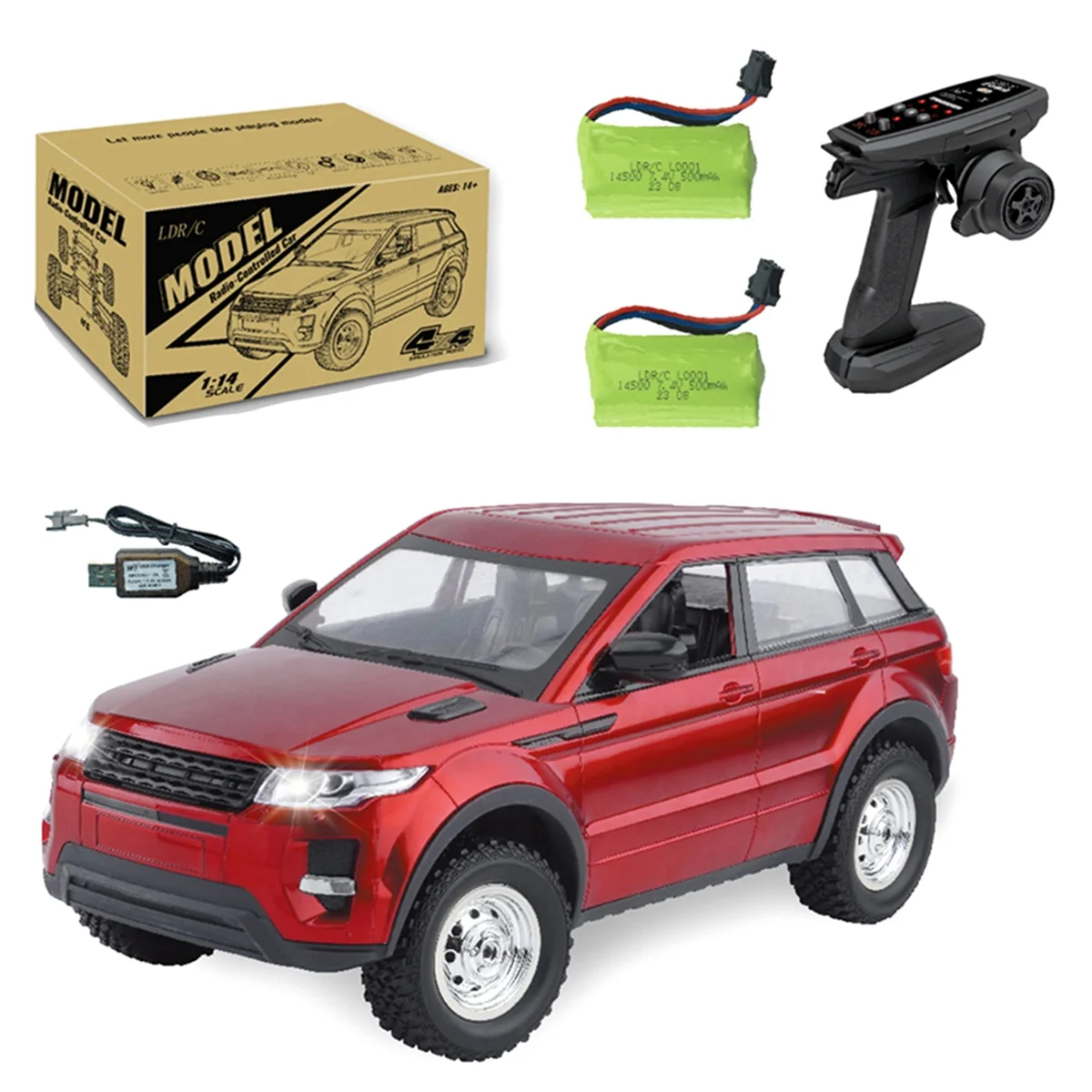 Remote Control Car , 30 Mins Play SUV Vehicle , 2.4Ghz 1:14 Trucks for , Off-Road RC Trucks Gifts for Kids