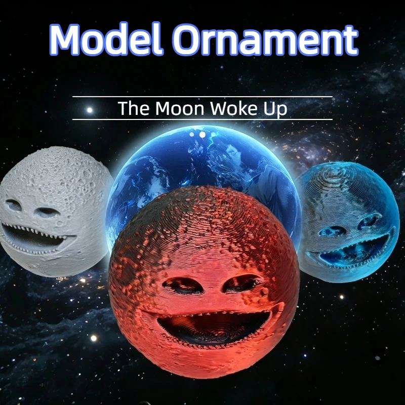 3D Printed Moon Woke Up Figure, Sea Eater Leviathan Monster Statue, Novelty Model Ornament Home & Office Figurine For Game Fans