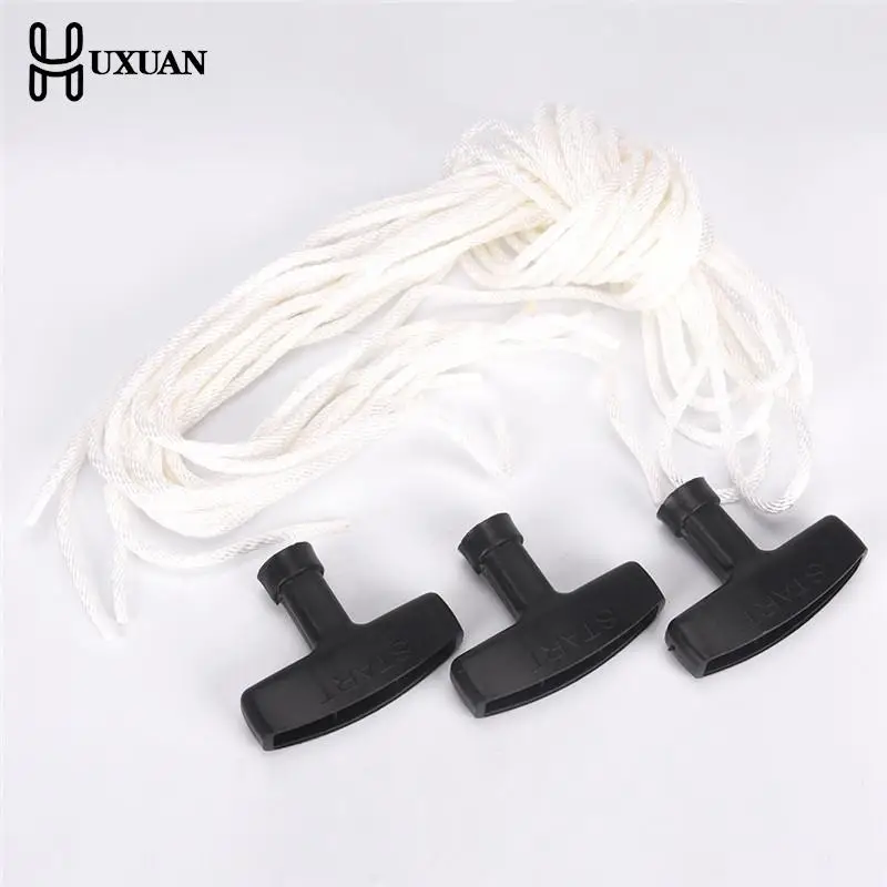 1pc 3MM 1.2M 4MM 1.1M Universal Lawnmowers Pull Handle Starter Start Cord With Rope Engine Petrol Cabinet Pulls