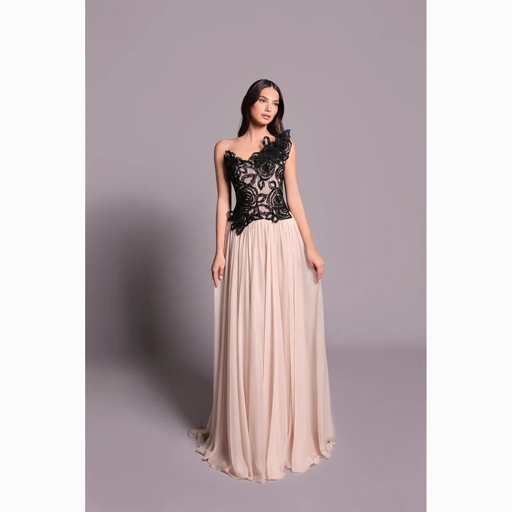 

Customized Simple Long Evening Dresses Elegant Formal Occasion Strapless Prom Gowns Sleeveless 2025 Floor Length Prom Dresses