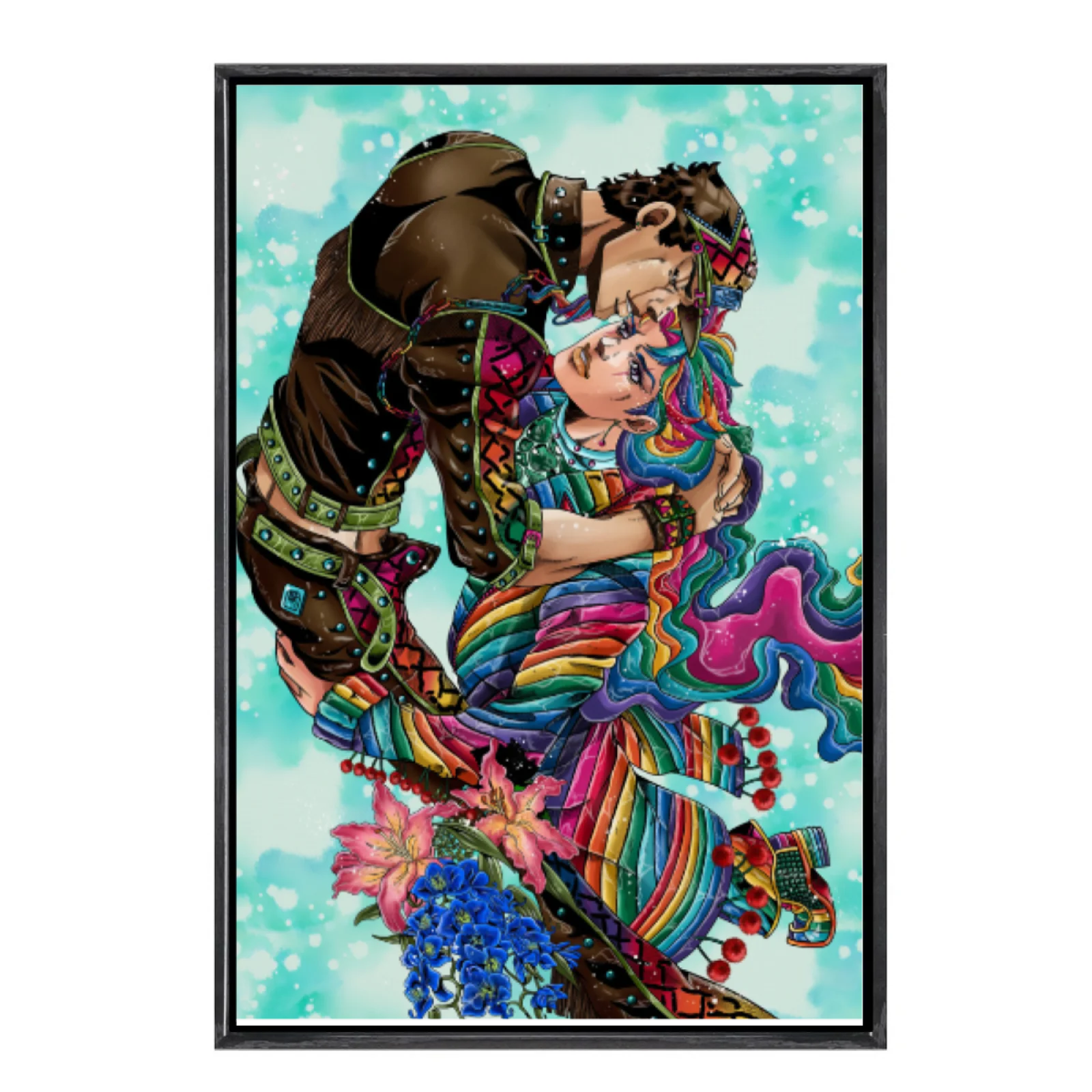 

Japanese Manga Jojo's Bizarre Adventure Multi-Size Canvas Poster Double Framed Wall Art Home Decor Home Decor
