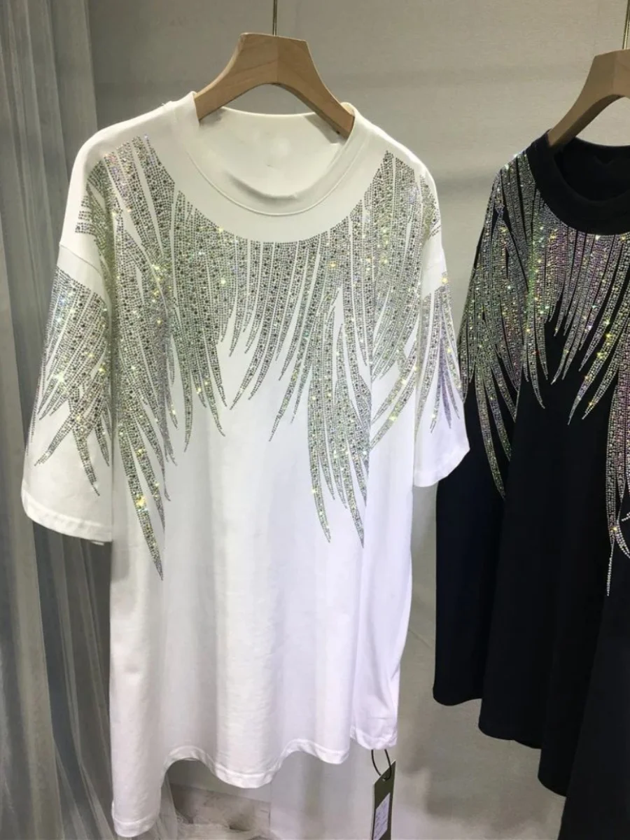 Loose Casual round Ne Pullover T-irt Women's Comfortable Loose Fit ort Sve round Ne Top for Daily Wear