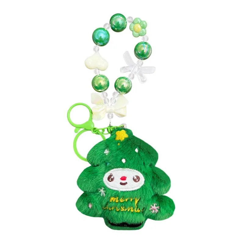 قلادة سانتا كلوز، تمثال لطيف، سلسلة مفاتيح كرتونية، علبة أقلام حقيبة مدرسية مبتكرة، ديكور، عيد الميلاد #6