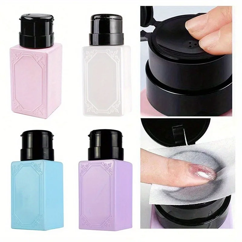 Dispenser a pompa vuota da 200 ml Smalto gel UV liquido Smalto per unghie Bottiglia pulita Bottiglia per rimozione detergente per smalto