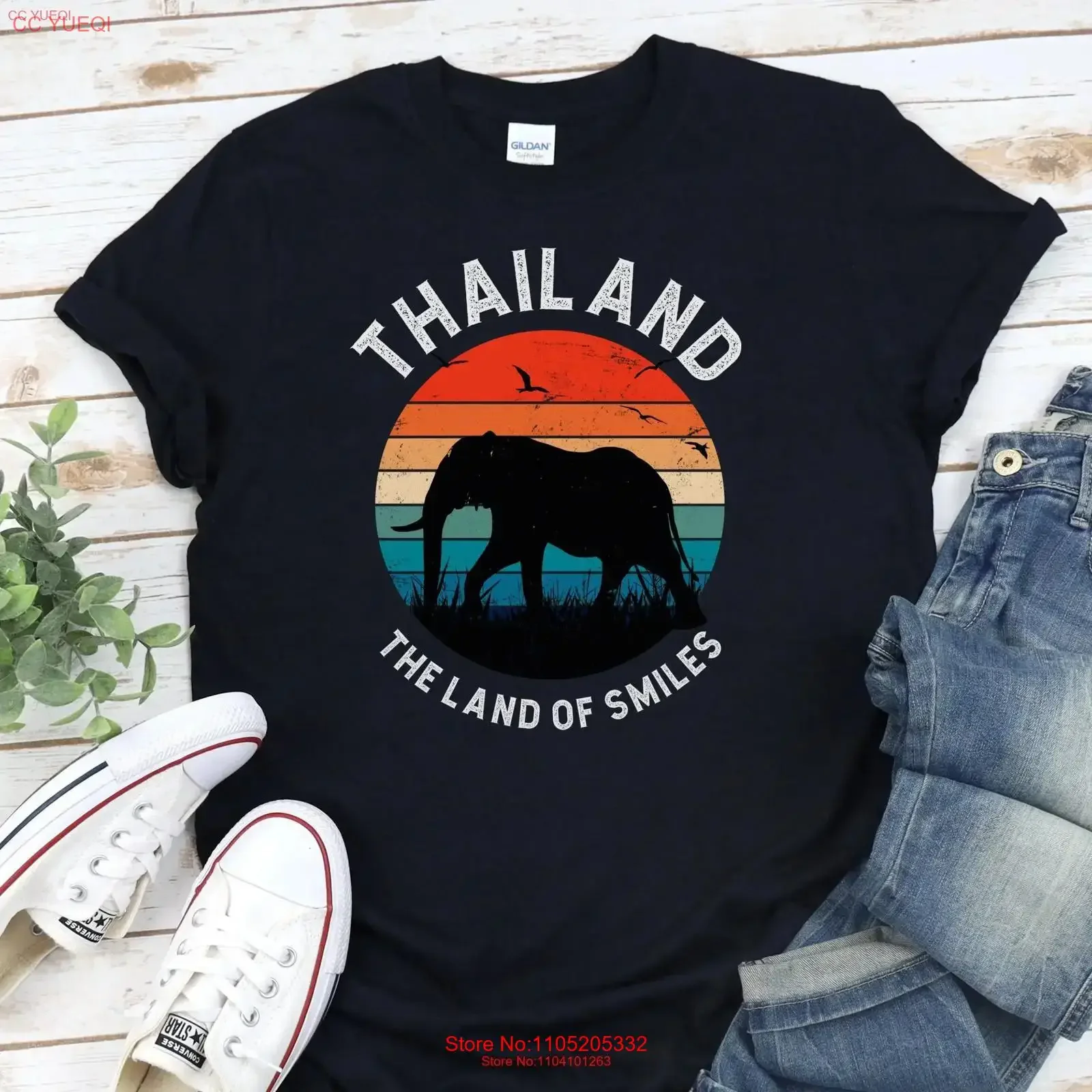 Retro Travel Thailand gift for men and women the land of smiles shirt Surprise Holiday Reveal Thai Vacation vintage Washed