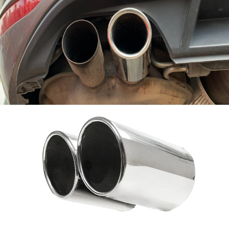 

Car Tailpipe Exhaust Muffler Tip Pipe Cover For VW Touran 5T1 TIGUAN MK2 GOLF MK7 POLO 6R JETTA MK6 Auto Accessories