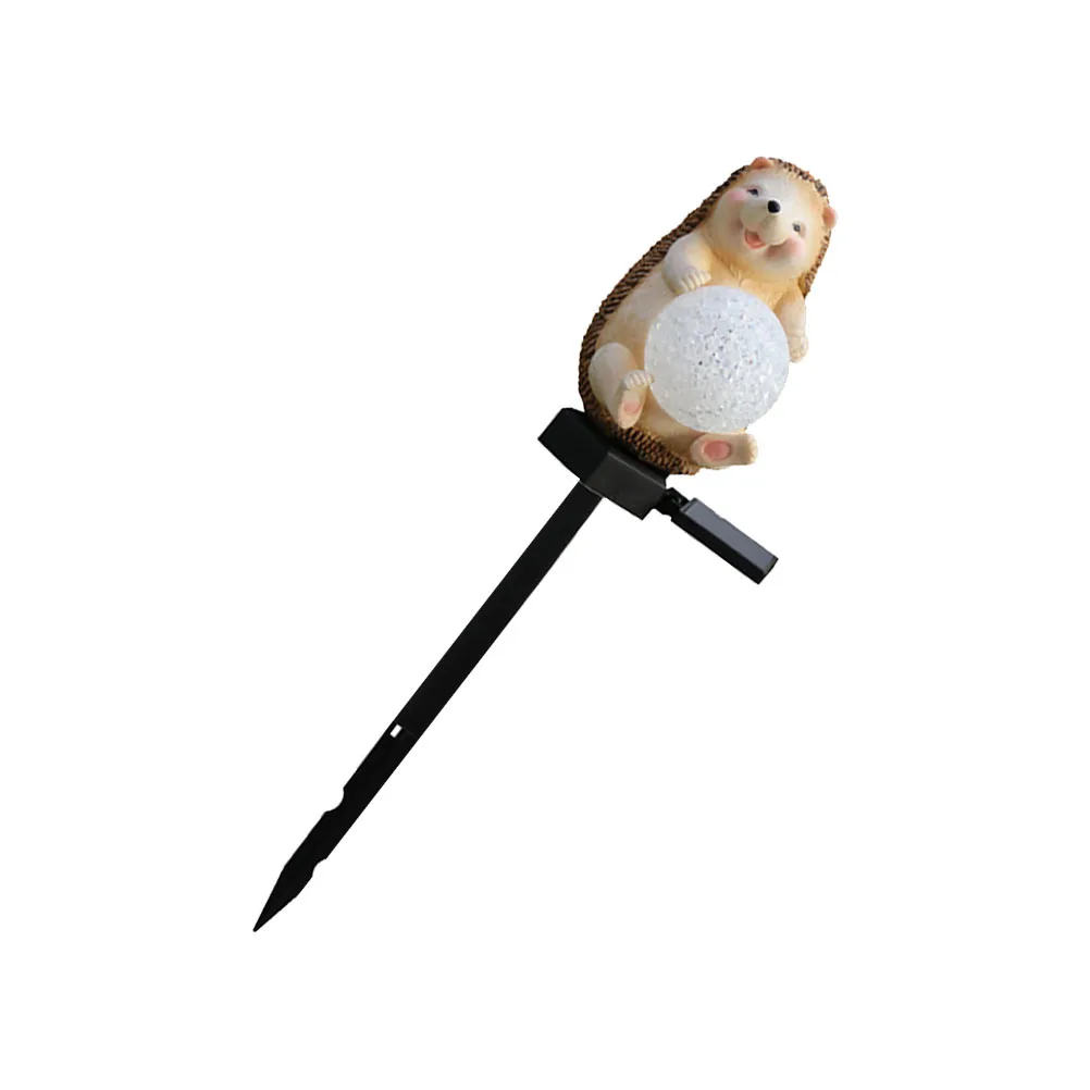 تعمل بالطاقة الشمسية القنفذ الراتنج ضوء حديقة ساحة الحديقة ديكور الإضاءة في الهواء الطلق الزينة كفاءة في استخدام الطاقة دائم مقاوم للماء الحيوان #5