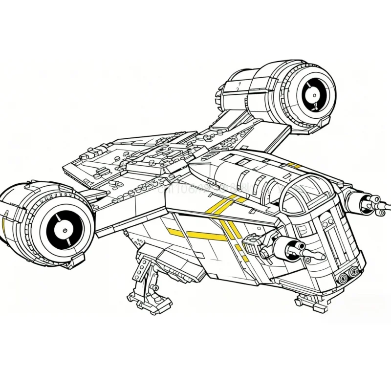 레이저 크라운 블록 모델 우주선 블록 6187개 조각 생일 크리스마스 선물 창의적인 우주선 선물