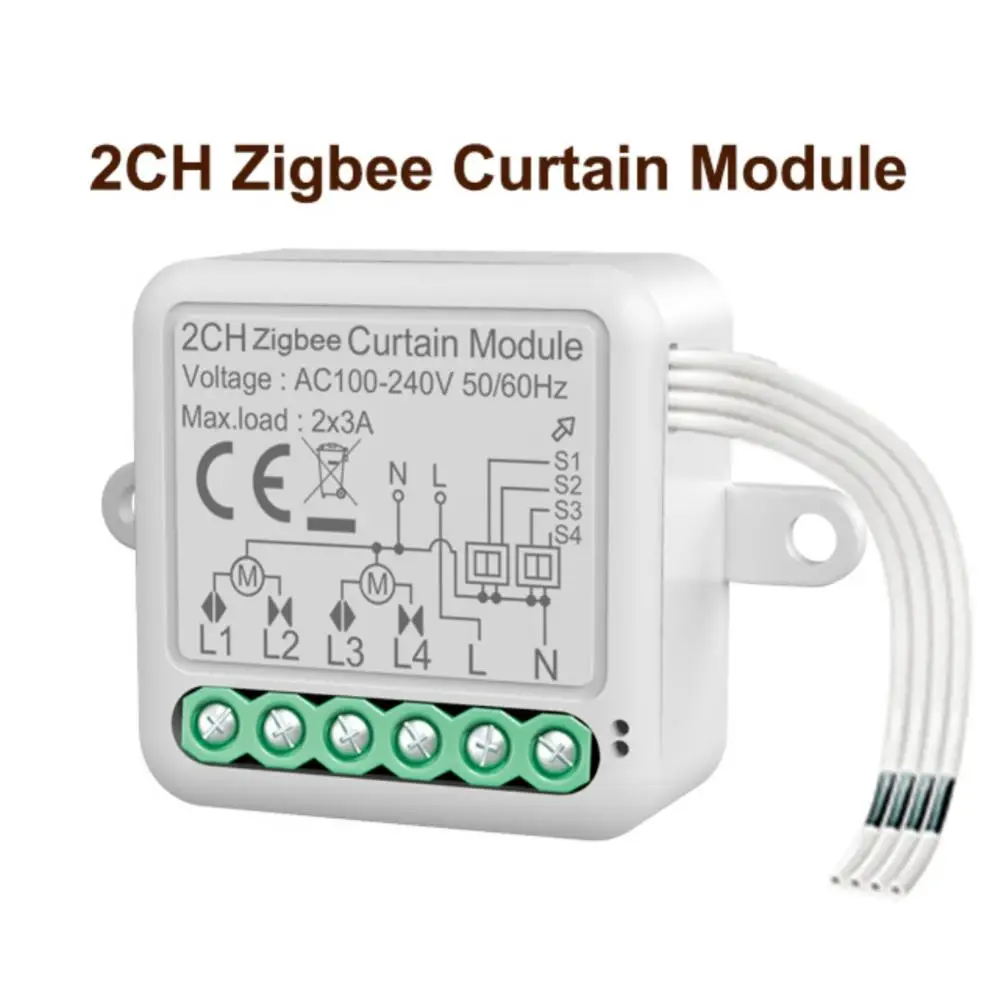 미니 무선 1/2 갱 3a 음성 제어 모듈, Tuya 알렉사 홈 블라인드 스위치와 호환 가능, 1 개, 2 개