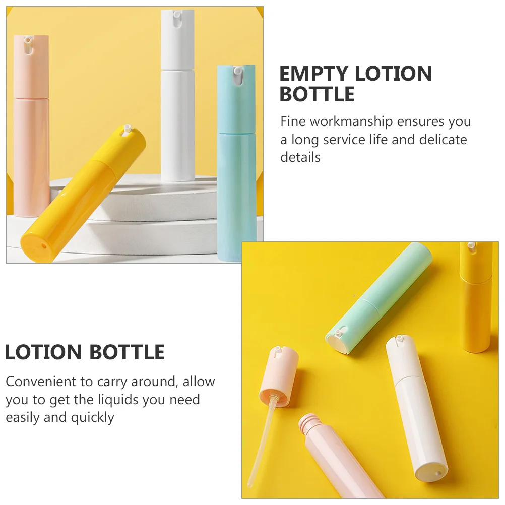 

4Pcs Travel Lotion Containers Sturdy Plastic Bottles Exquisite Design Long Service Life Travel Bottle Lotion Bottle