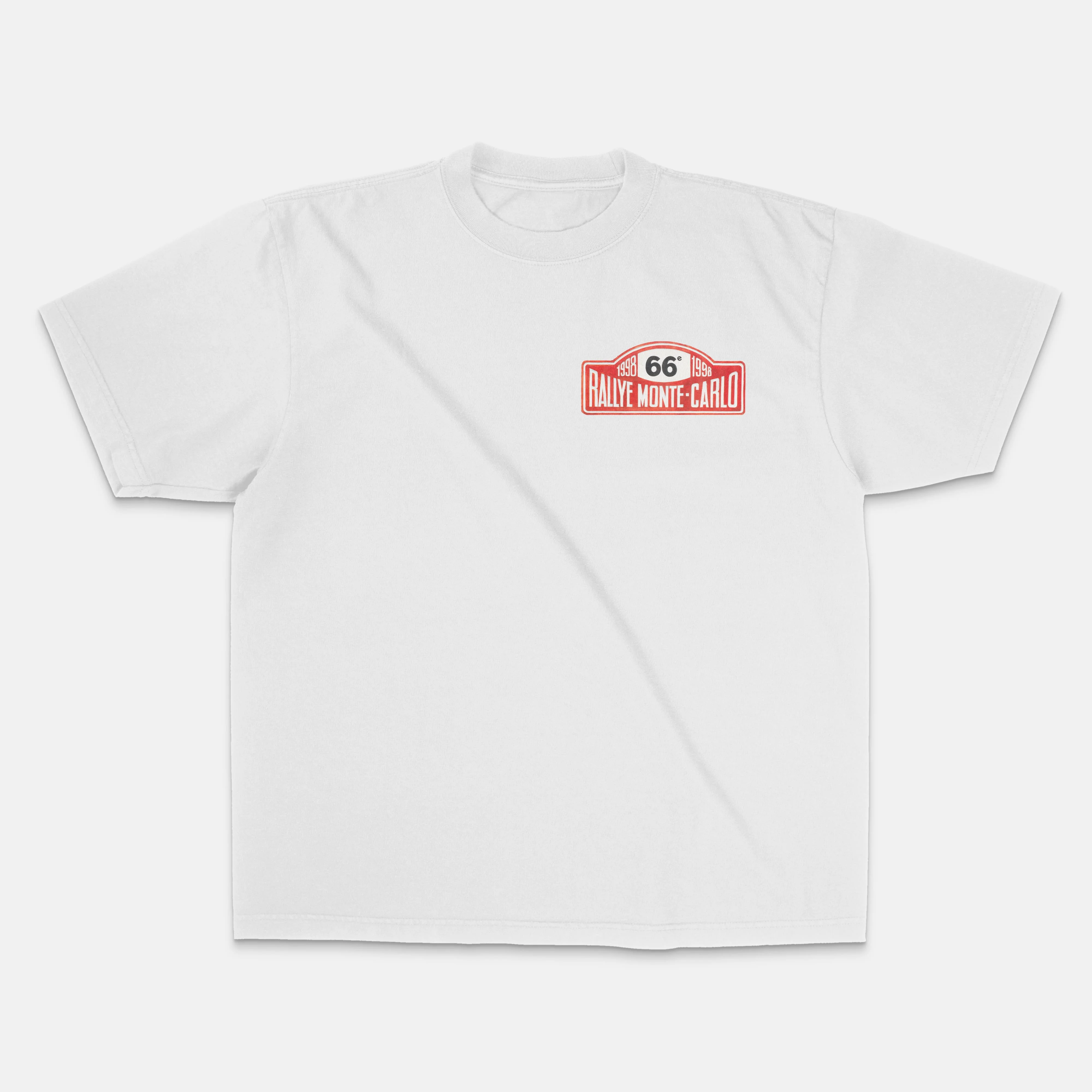White 1998 Rallye Monte-Carlo Retro Racing T-Shirt Cotton Graphic Tee Men Women Summer Streetwear