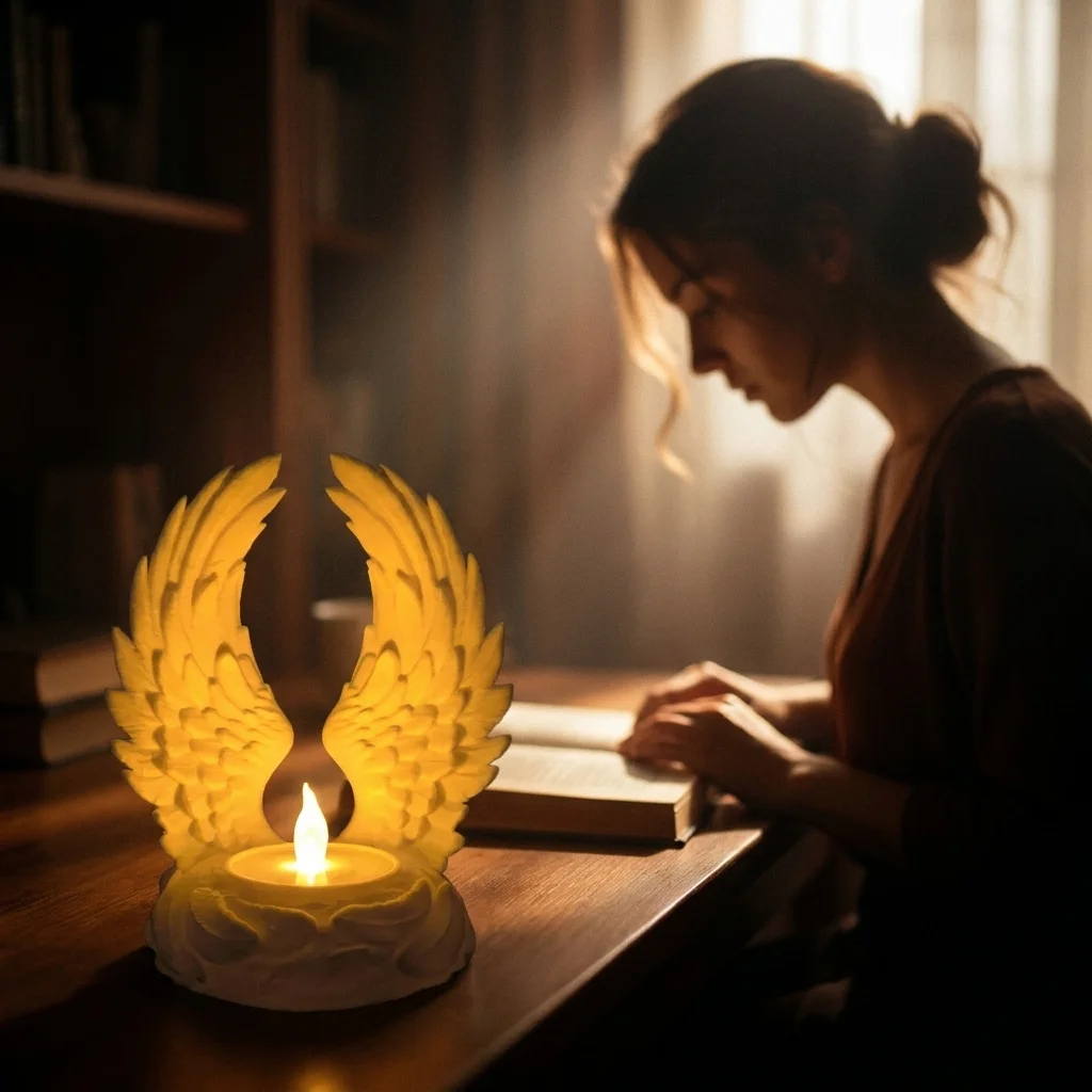 3D Printed Candle Light Holder Without Lamp Desktop Candlestick Home Decor Ornament Festival Gift slight flaw