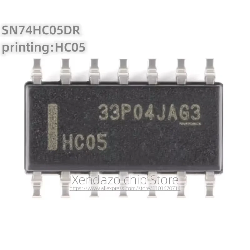 10pcs/lot SN74HC05DR printing HC05 SOP-14 package Original genuine Six channel inverter logic chip with open drain output