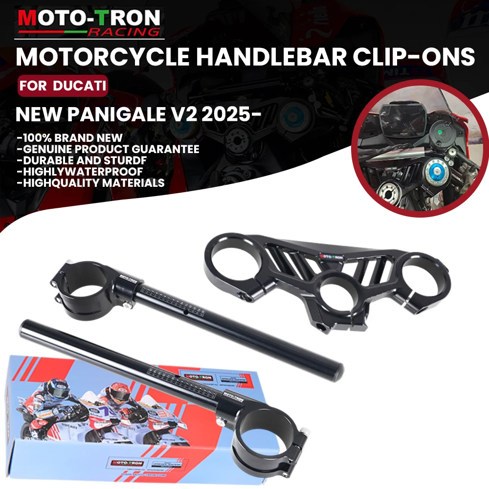 

MOTO-TRON алюминиевые клипсы на руль мотоцикла с ЧПУ, вилки, клипсы для DUCATI Panigale V2 2025
