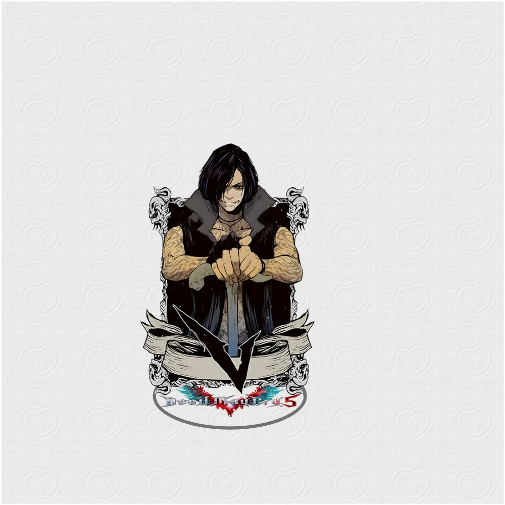 15CM NEW Animedevil Cry Dante Hunter Acrylic Stand Model Cosplay Charm Characters Ornament Accessories Goods Christmas Gifts