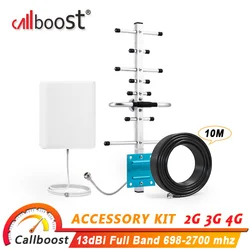 Callboost Yagi antenna 13dbi for cellular amplifier 4g full band indoor antenna 9dbi pannel antenna kit mobile repeater booster