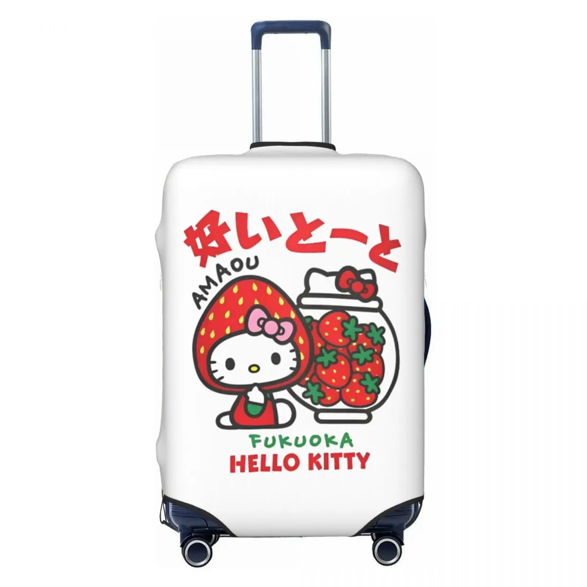 

Чехол для чемодана Hello Kitty с клубникой, защита для путешествий, растяжка для отдыха, аксессуары для багажа