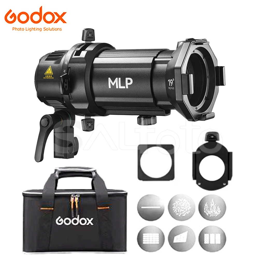 Godox MLP Spotlight Mount Set MLP19K MLP26K MLP36K 19° 26° 36° Lighting Modifier for Godox Mount Light ML60 ML60Bi ML30 ML30Bi