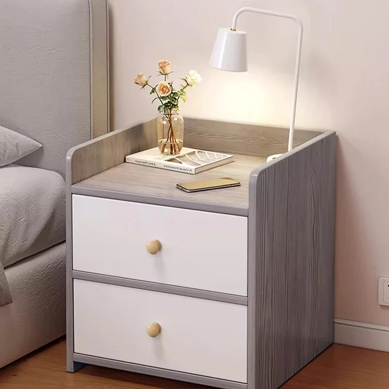 Nordic Hotel Bedside Table Bedroom Storage Aesthetic Nightstand Modern Mesitas De Noche Interior Decoration