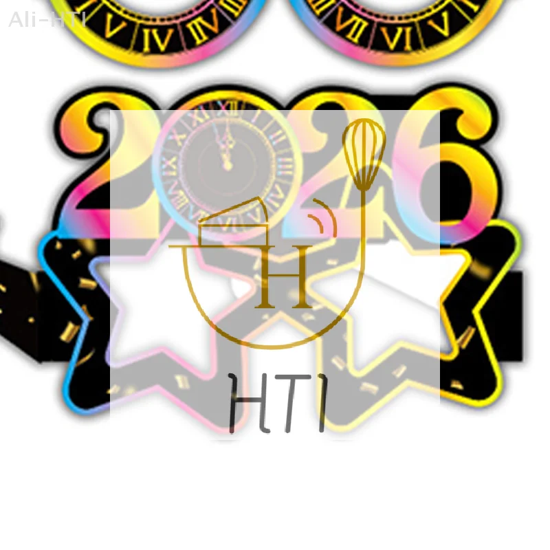 Fun Photo Props Party Eve Decoration Universal Size 2026 New Year Paper Glasses 6/12pcs Festive New Year's Eve Party Glasses