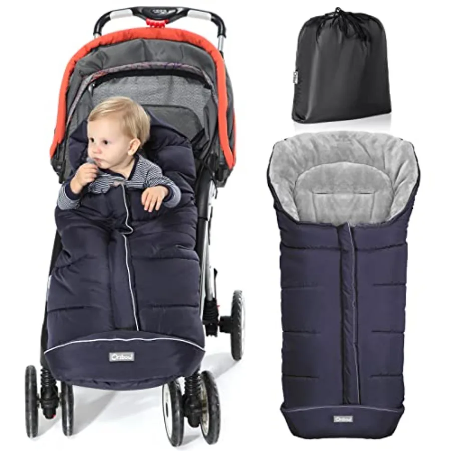 

Warm Bunting Bag Universal, Stroller Sleeping Bag Cold Weather, Waterproof Toddler Footmuff,Large
