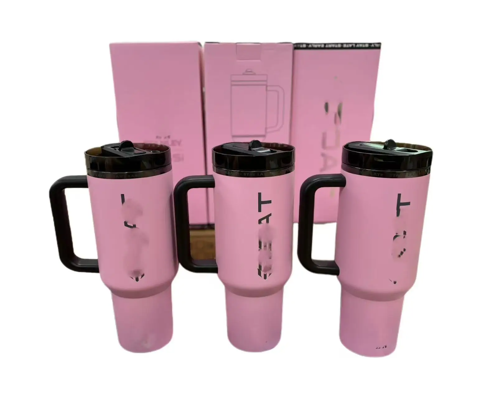 

New Generation Stainless Steel Vacuum Insulated Mug with Straw Lid, Car Mug, Travel Mug, Handle Insulated Mug, 40oz, New, 2025