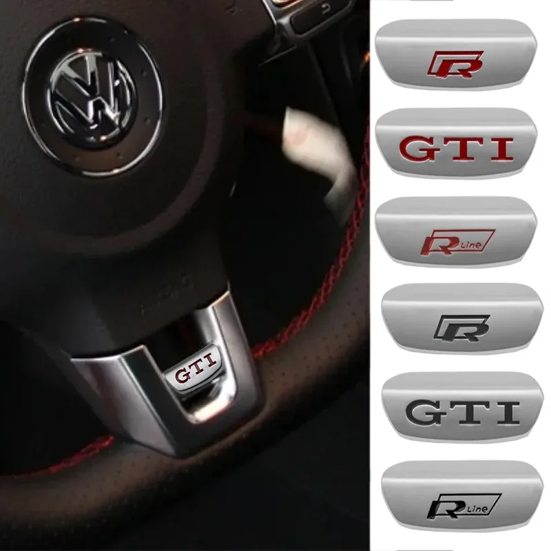 

Hub Caps Car Styling Metal Logo Steering Wheel Stickers Badge Interior Decal Emblem For Volkswagen VW Polo Golf 7 MK7 Tiguan Pas