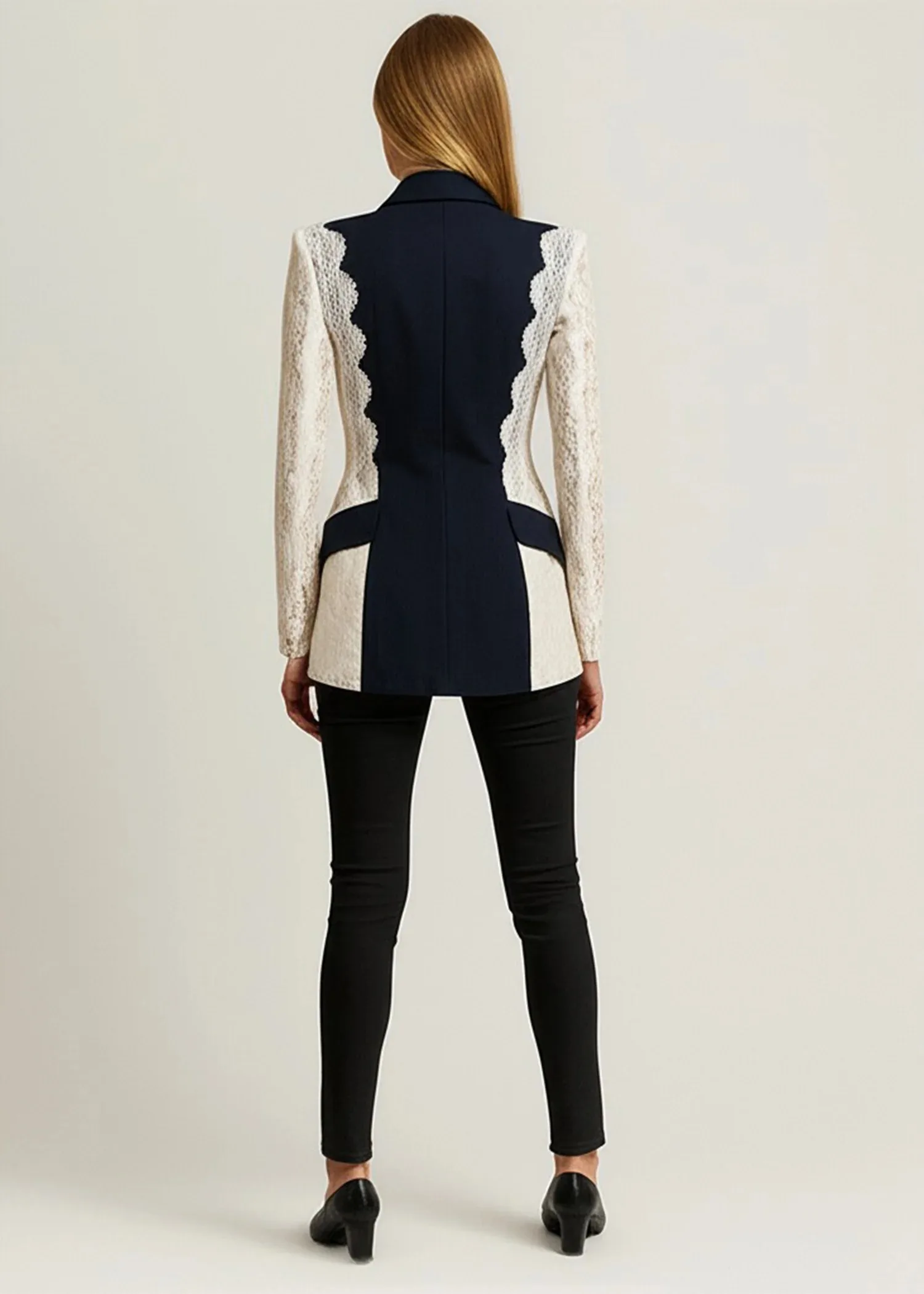 Women's Dresses Suit Gowns Elegant New Style Lace Top Jacket Coat And Pants For Female Satin 2 Pieces Suit Customized W30