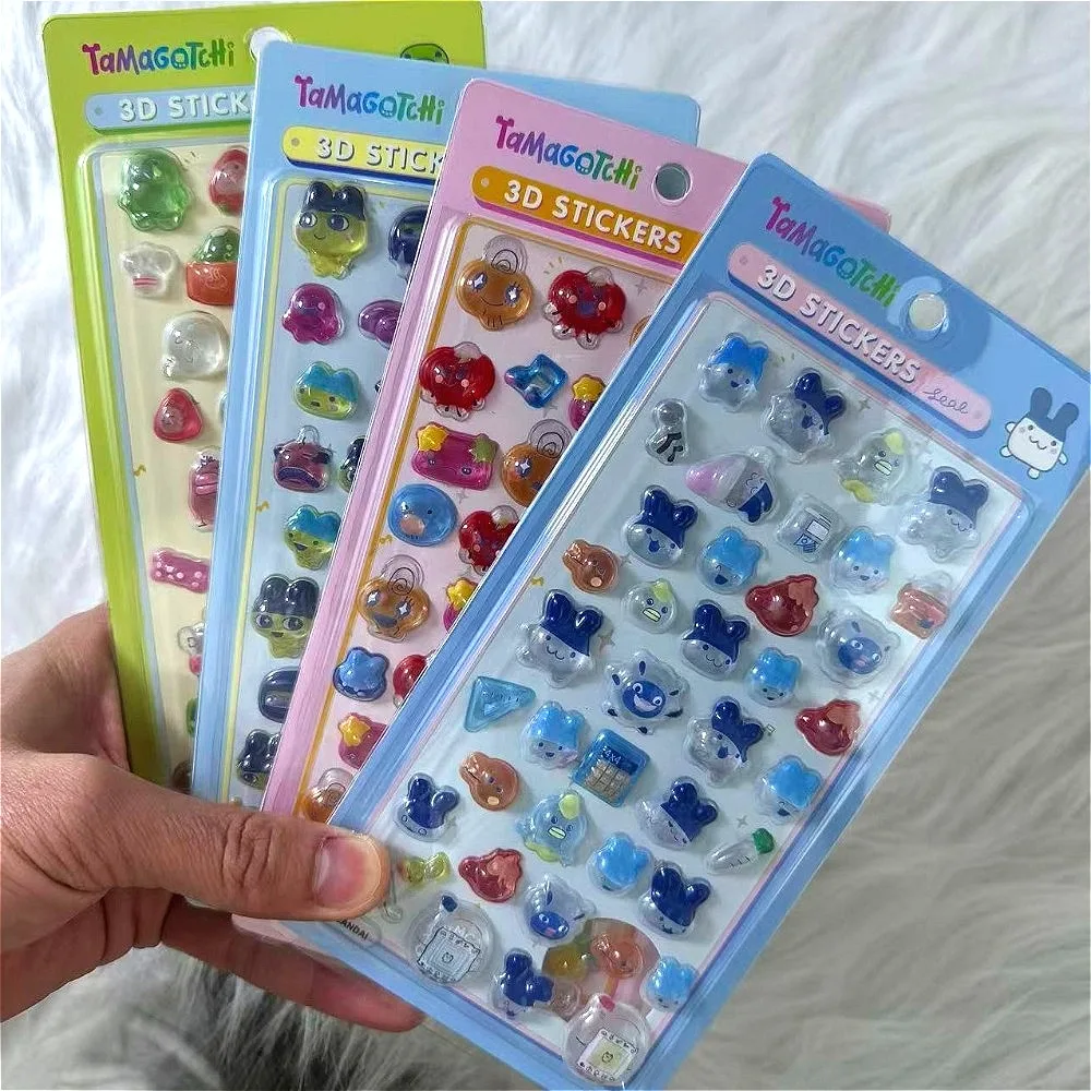 

Наклейки-стикеры 3D DIY «Тамагочи» для телефона, ноутбука, скрапбука, декоративные, милые, в виде конфет, для подарков на вечеринку