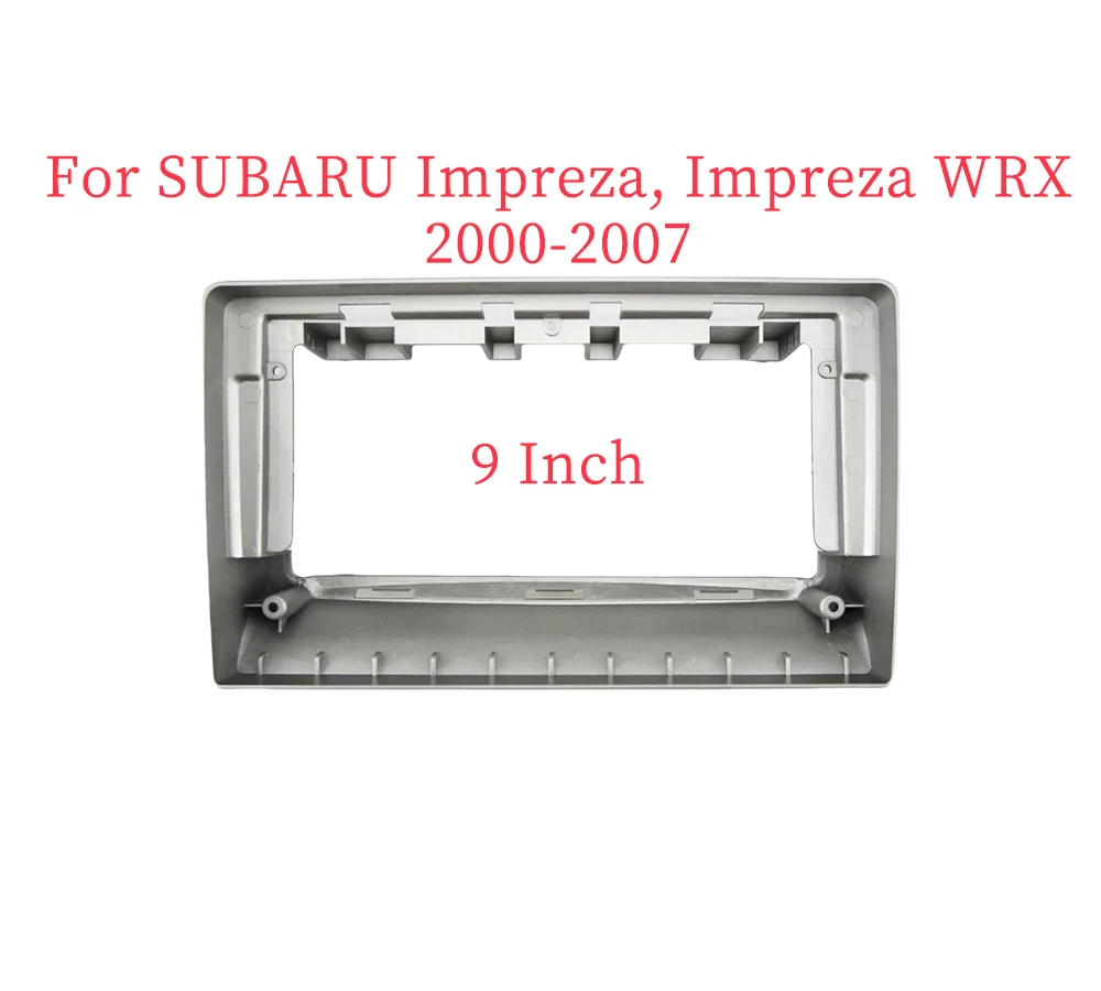 Panel de Radio Fascia para coche, Panel de tablero de 9 pulgadas para SUBARU Impreza, 2000-2007 WRX Impreza, instalación de consola Facia, adaptador de bisel, embellecedor de placa