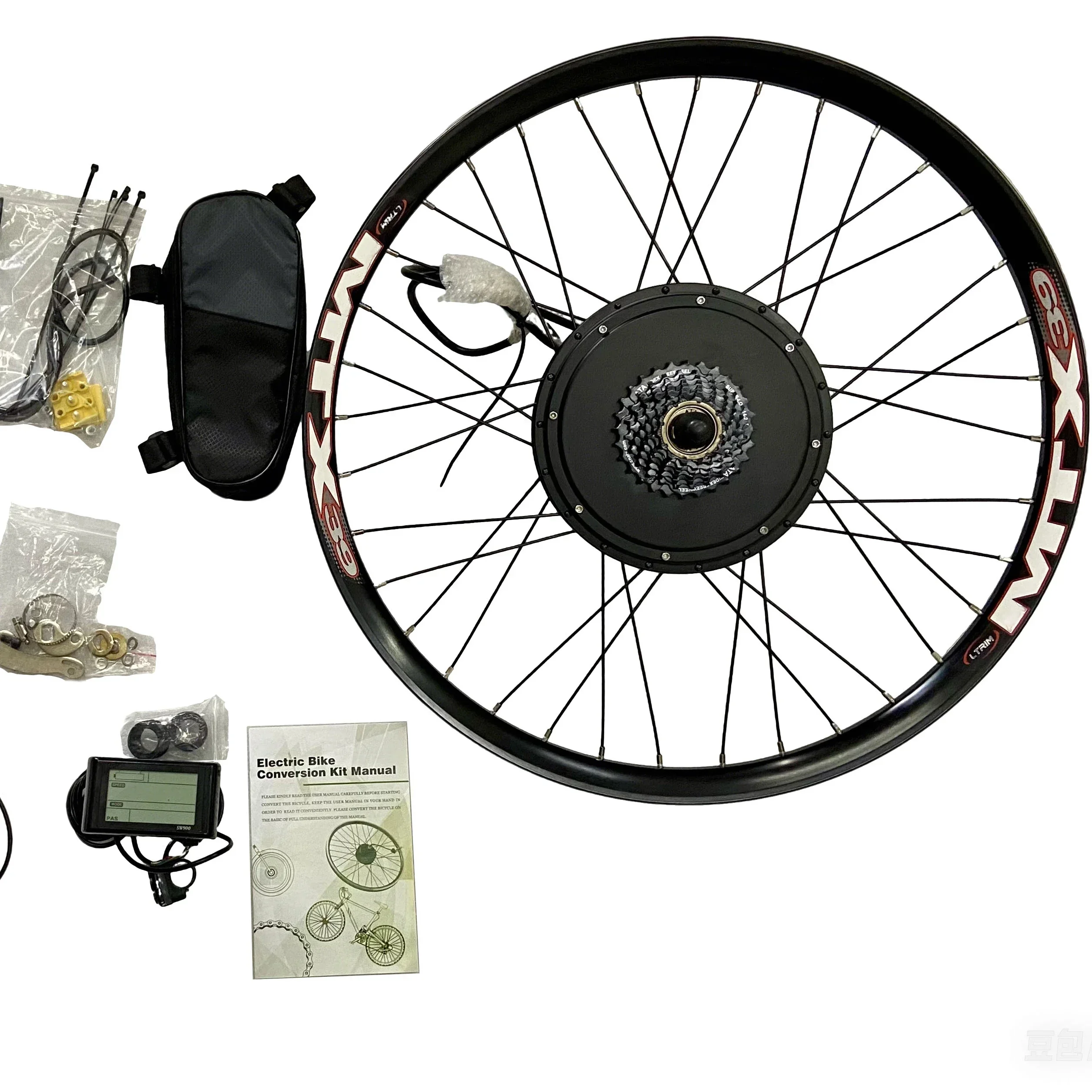 

E Bike Kit 52V/72V Controller and Display, 30A 60A, 1500W 5000W for 52V/72V Li ion Battery