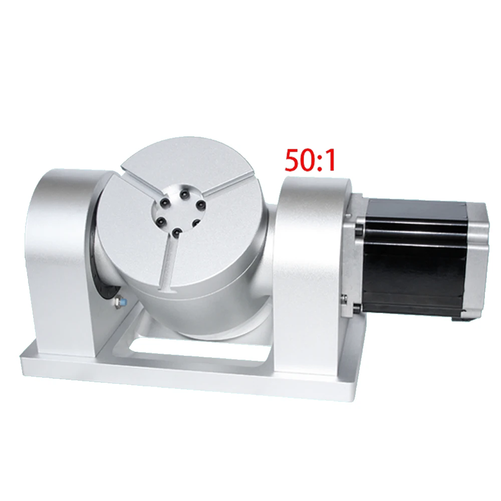 Harmonic Drive Reducer CNC 4th 5th A C Axis Rotary Axis Speed Reducing Ratio 50:1 NEMA34 86 Stepper Motor for Milling Machine