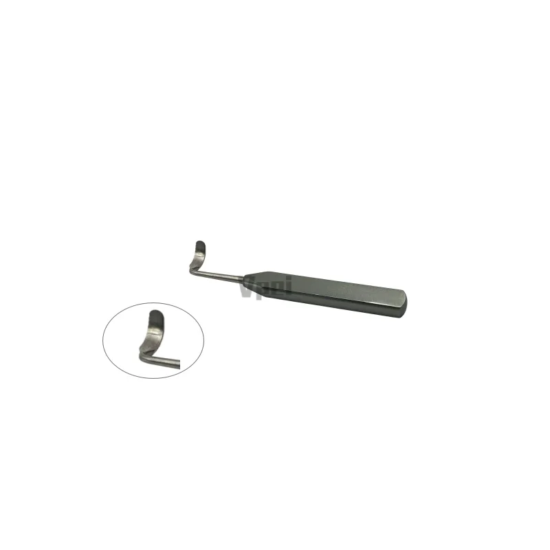 Piega sinistra dell'instrumento in vetro periostezionale osseo nasale