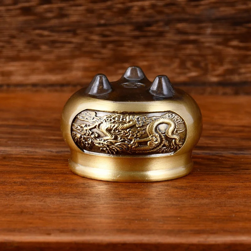 Brass Mini Holder Home Indoor Sandalwood for Worship Small Burner Incense Stand I
