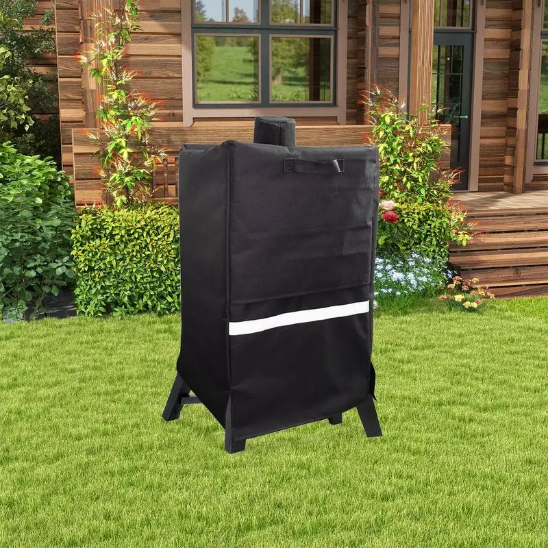 Vertical Smoker Cover Heavy Duty Grill BBQ Cover Fade Resistant Barbecue Accessory Waterproof BBQ Protector For Outdoor Garden