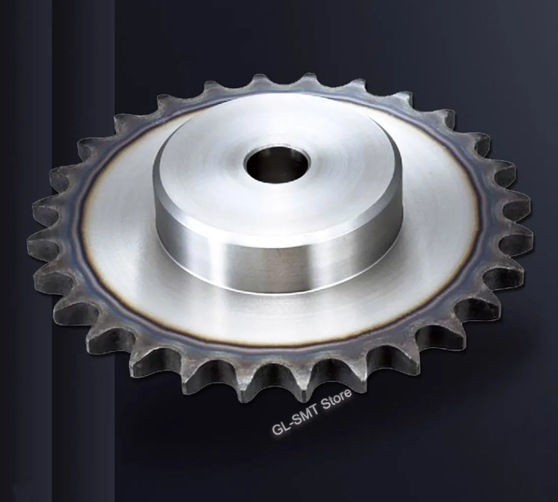 1Pcs 42-50 Tooth Process Hole 06B Precision 3 Points Sprocket Chain Gear 45# Steel Industrial Transmission Sprocket Wheel